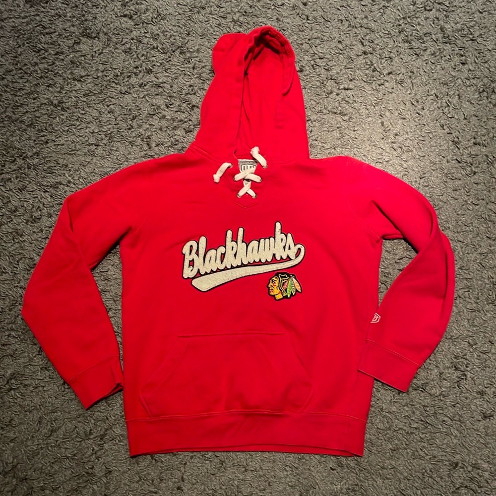 Old time hockey Blackhawks hoodie